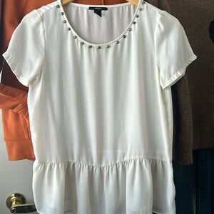 Forever 21 gold stud blouse